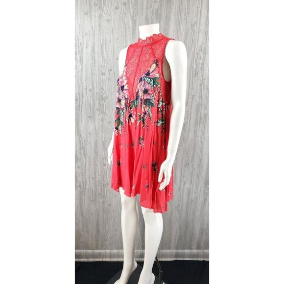 Free People Mini Dress Marsha Floral Lace - Picture 6 of 7